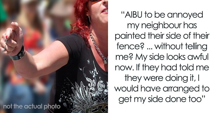 Person Says Their Side Of The Fence Looks Awful After Neighbor Painted Only Theirs