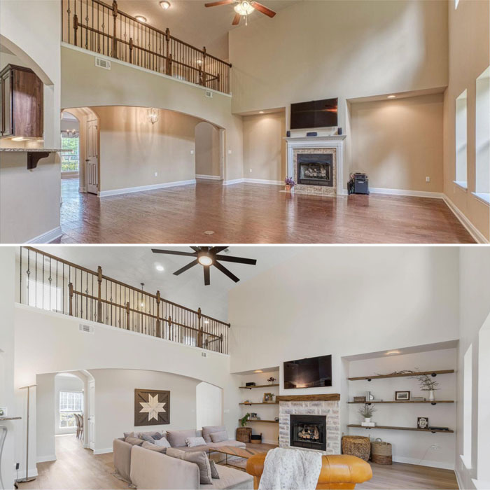 My Living Room That We Renovated In The Panhandle Of Florida