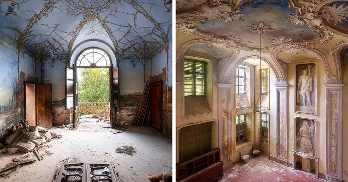 I Photographed Unique Artworks I Found In Abandoned Buildings In Italy (25 Pics)