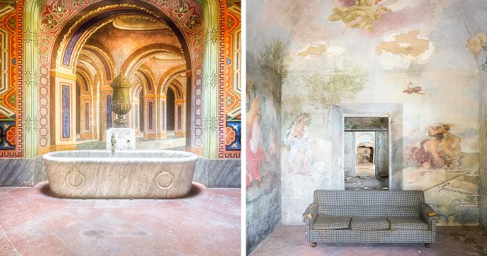 I Photographed Breathtaking Paintings And Frescoes In Abandoned Places In Italy (25 Pics)