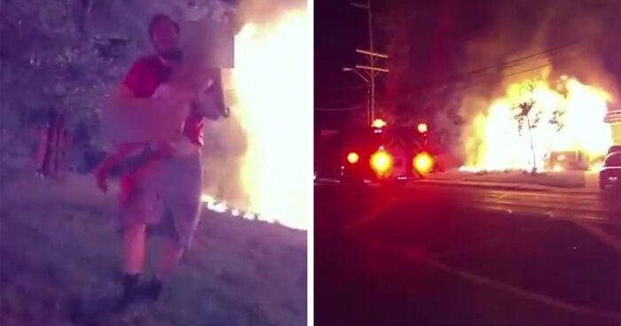 25-Year-Old Pizza Delivery Guy Saves 5 Children Stuck Inside Their Burning Home