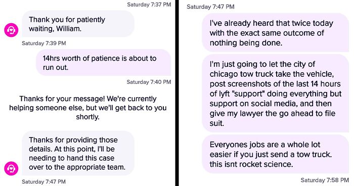 People Online Are Appalled At Lyft’s Customer Support After Driver’s Story Of Being Stuck On The Road In Their Rental Car For 60 Hours Goes Viral Online