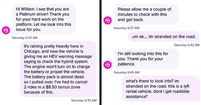 Lyft Driver Ends Up Getting Charged Over $1,000 After Picking Up A Passenger In Extreme Rain Which Damaged The HEV System And Left Him Stranded On The Road For 60 Hours