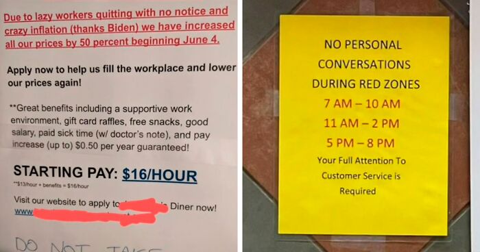 Hiring Diner Increases Prices By 50%, Puts The Blame On 