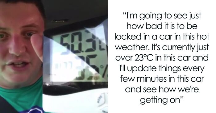 RSPCA Officer Films Himself Trapped In A Car For 25 Minutes To Show What Dogs Go Through On Hot Days