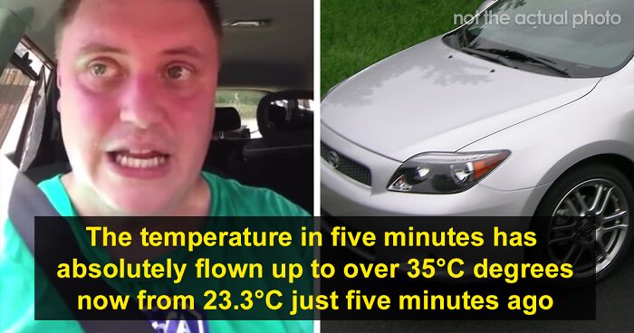 RSPCA Officer Locked Himself In A Car To Show What Dogs Go Through On Hot Days