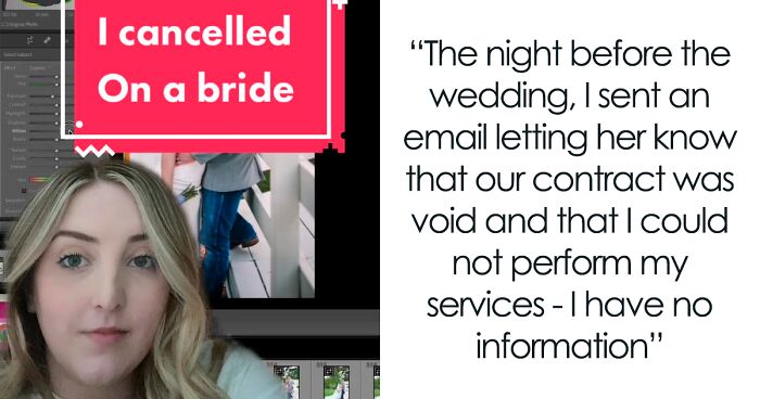 Photographer Shares Why She Had To Cancel The Night Before A Wedding Ceremony, And People Are Backing Up Her Decision