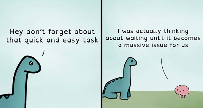 “ADHDinos”: 30 Times This Artist Perfectly Captured What Living With ADHD Is Like In His Comics (New Pics)