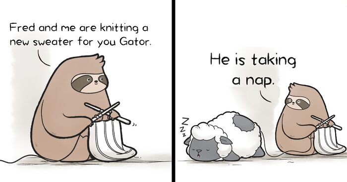 I Create Wholesome And Heartwarming Comics About An Alligator And His Buddies To Spread Positive Vibes (25 New Pics)