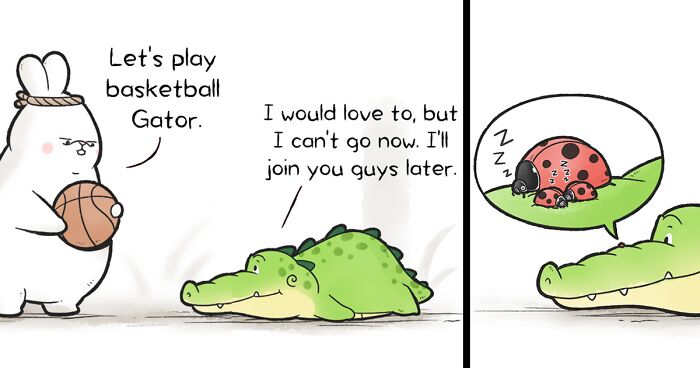 25 Comics About The Adventures Of A Good And Friendly Alligator Created By Me (New Pics)