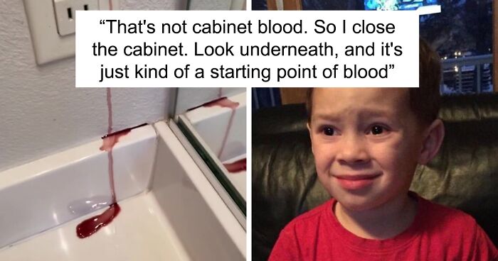 Woman Records Her Efforts To Find Out What Is The Cause Of Her Bathroom Cabinet “Bleeding”, Asks The Internet For Help