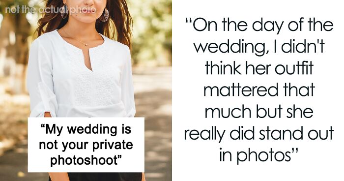 Bride Feels Silly Over Her Sister-In-Law’s Outfit Which Was The Same Color As Her Dress, Photoshops It So She Doesn’t Stand Out So Much