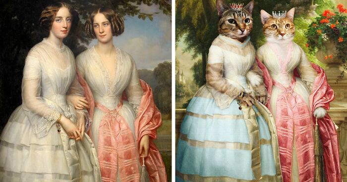 Artist Recreates Classical Paintings By Replacing Their Subjects With Cats (56 Pics)