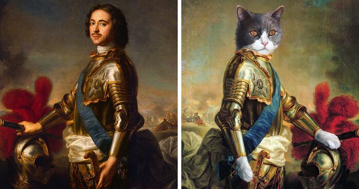 Artist Turns Pictures Of Cats Into Classical Paintings (56 Pics)