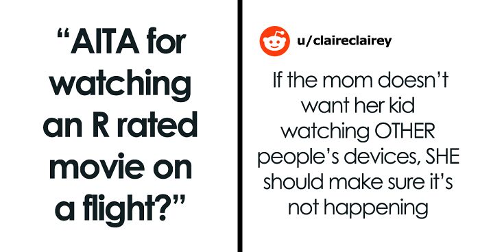 The Internet Sides With Guy After Random Mother Calls Him Out For Watching 'R-Rated' Film 