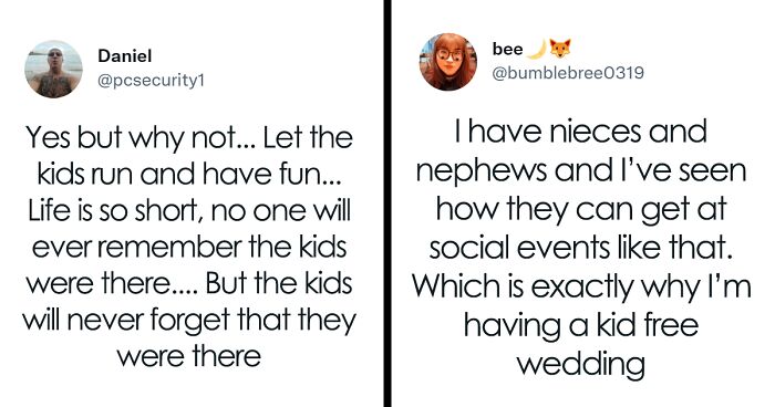 “Probably Going To Get Slated For This”: Woman Starts A Debate On “No Children” Policy At Weddings