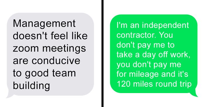 Company Expects Independent Contractor To Come To Pointless Meetings Because 