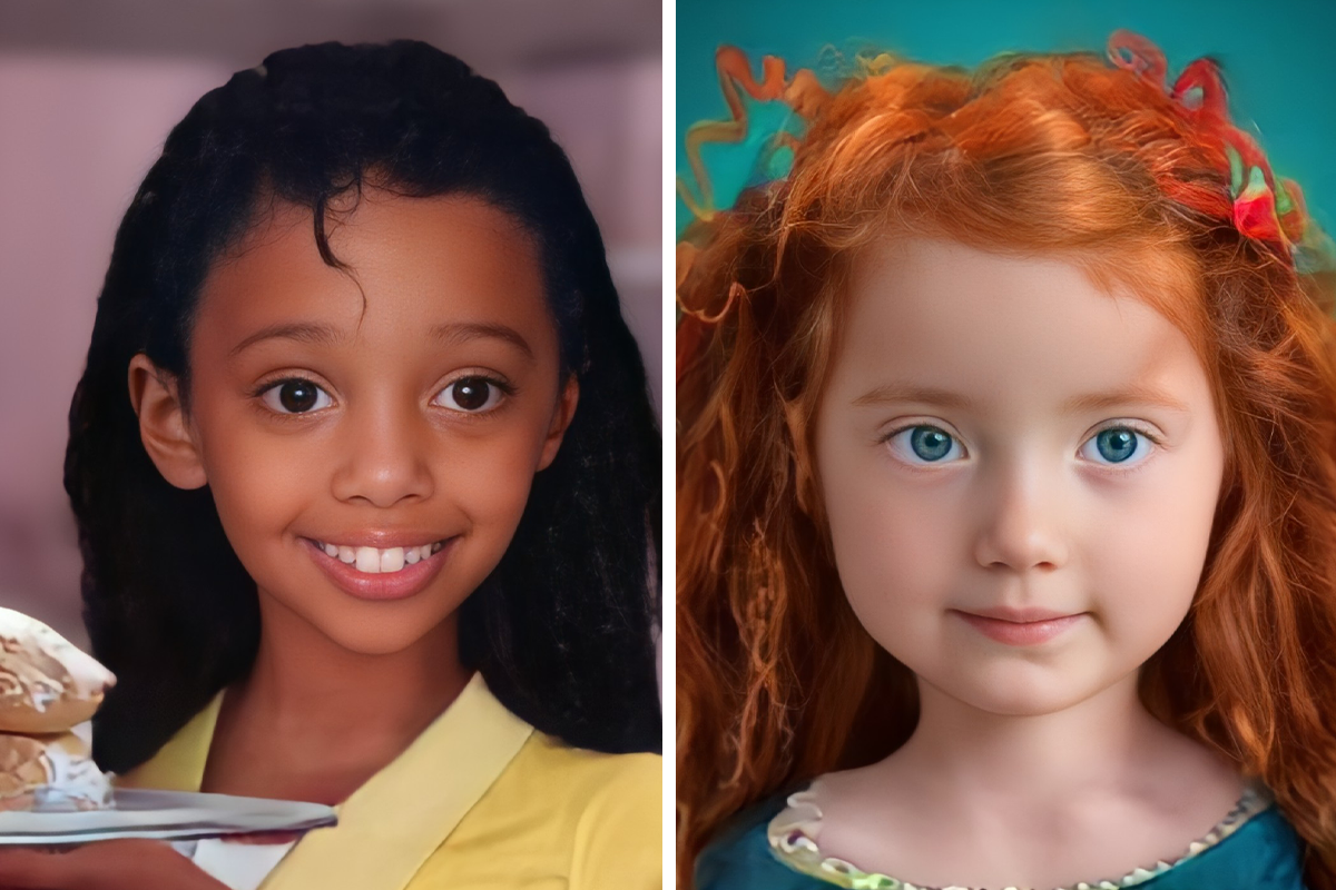 Using Artificial Intelligence, I Recreated 13 Popular Disney Princesses To  See What They Would Look Like As Kids In Reality