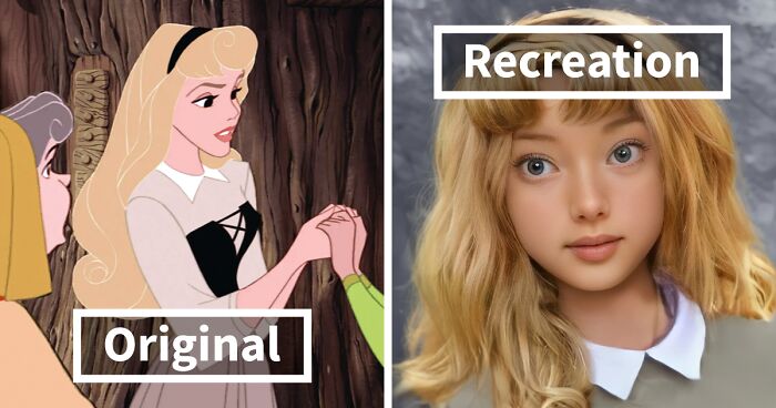 I Used AI To Recreate My Favorite Disney Princesses To See What They Would Look Like As Kids For Real (13 Pics)