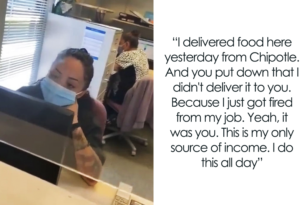 DoorDash Driver Gets Fired, Confronts The Client At Her Office For