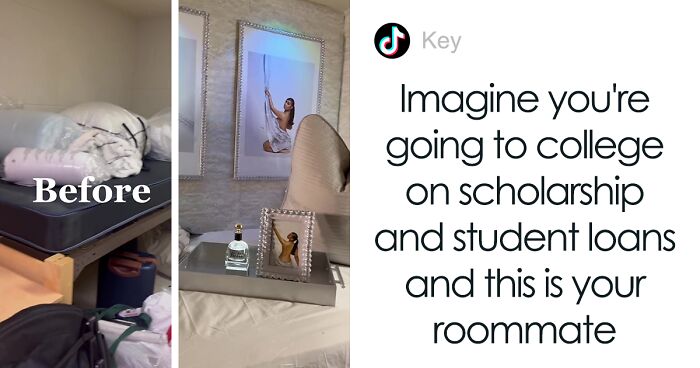 People On TikTok Are Applauding This Woman’s Talent In Turning Her Little Sister’s Boring Dorm Room Into A Luxurious Space