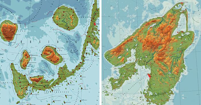 I Create Detailed Fictional Maps Inspired By Nature And Animals, And Here's The Result (29 Pics)