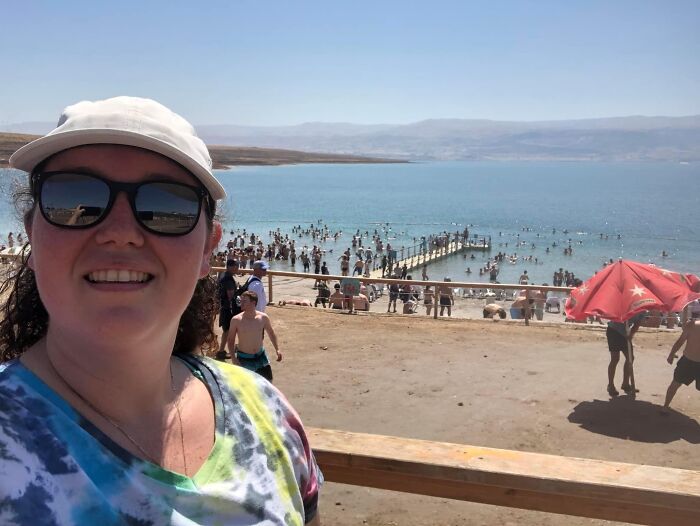 Selfies At The Dead Sea....yes You Really Do Float In It.