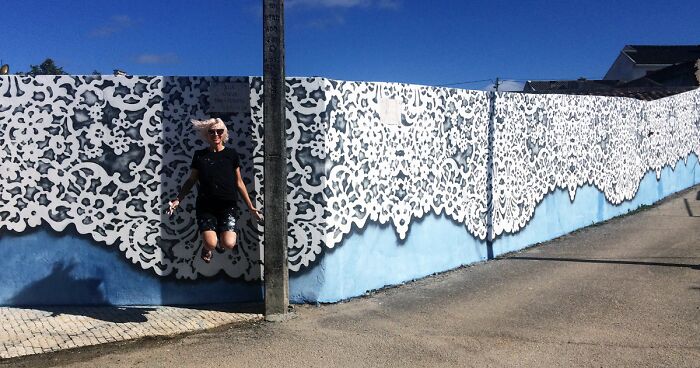 Here Is My Lace Street Art That I Cover Cities With (38 New Pics)