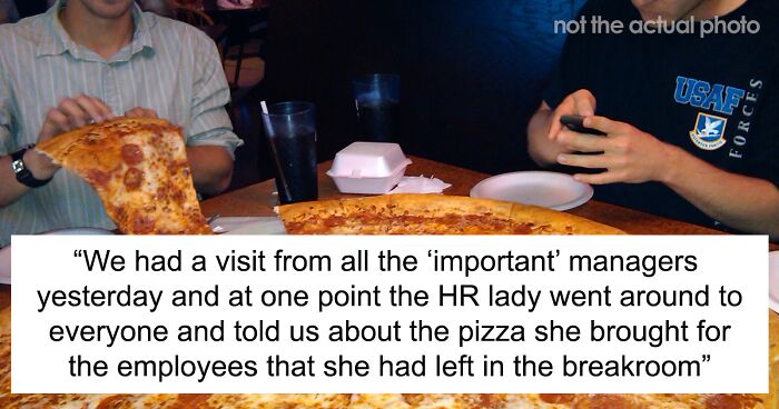 High-Paid Yet Freebie-Loving Top Manager Comes For Office Checkup, Sees Some Pizzas Bought For Staff And Steals It All