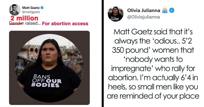 This 19 Y.O. Woman Who Gets Publicly Shamed By Congressman Matt Gaetz Uses The Attention To Raise $2.2M In Abortion Funds