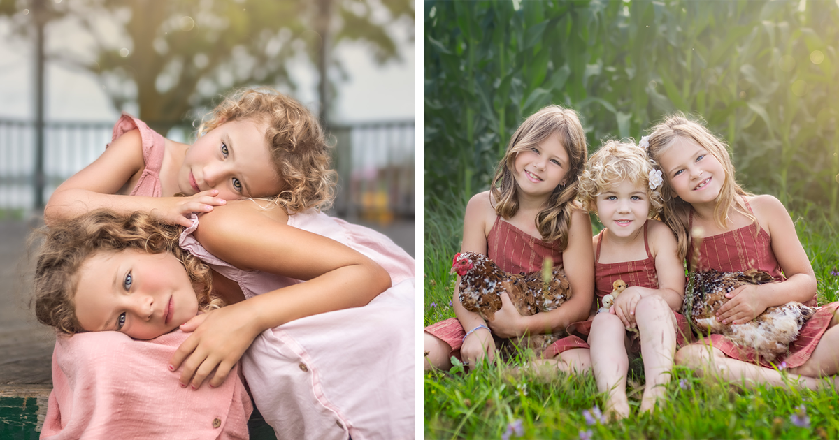 Autumn Sisters Session | North Hills Fall Family Portraits