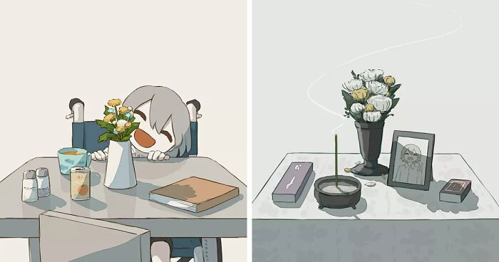 This Japanese Artist Creates Poetic Existential Illustrations (35 New Pics)