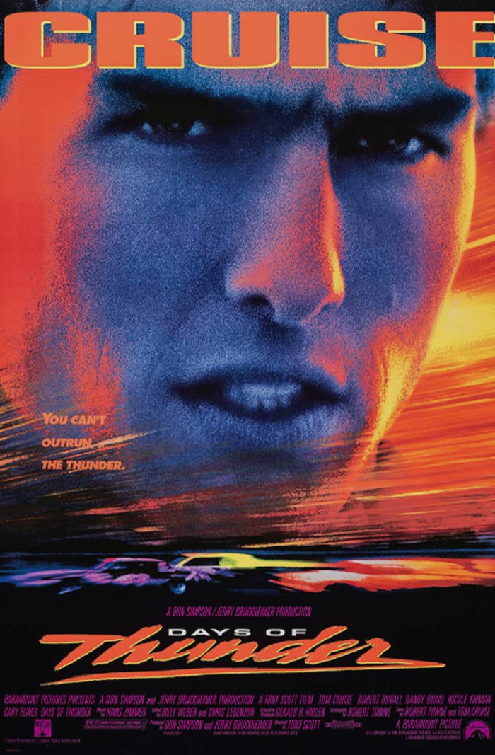 Days Of Thunder movie poster 