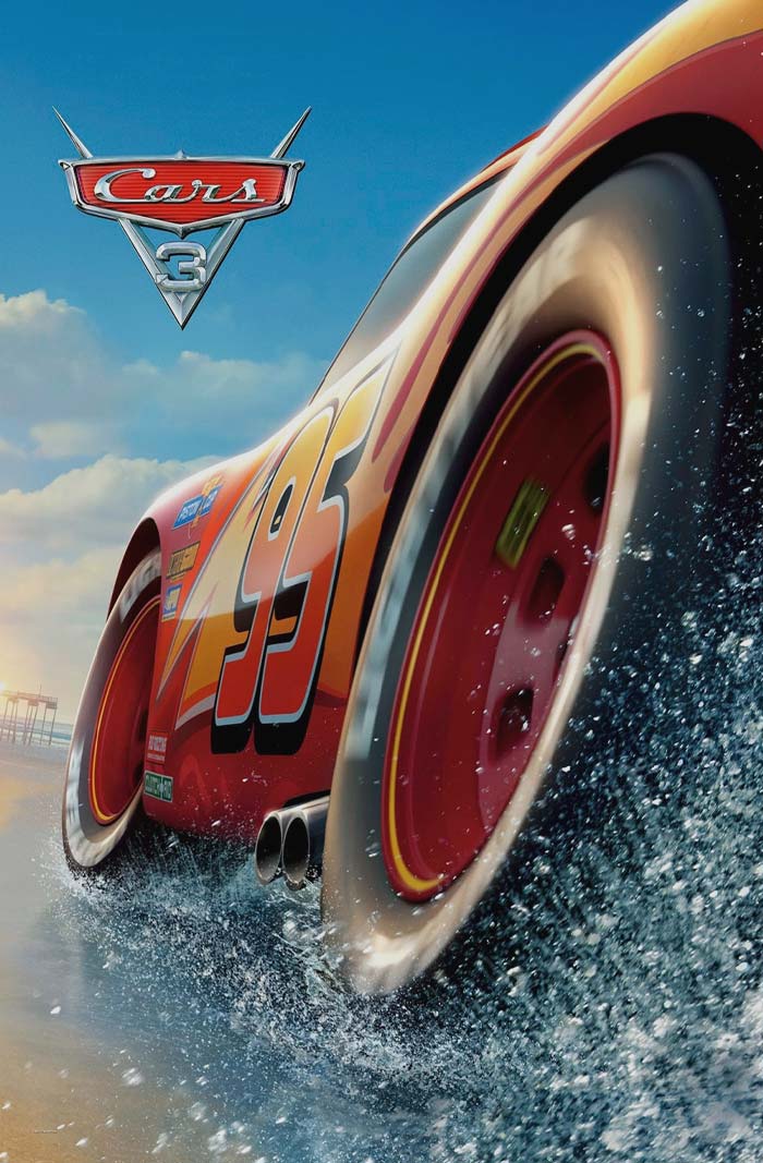 Cars 3 animated movie poster 