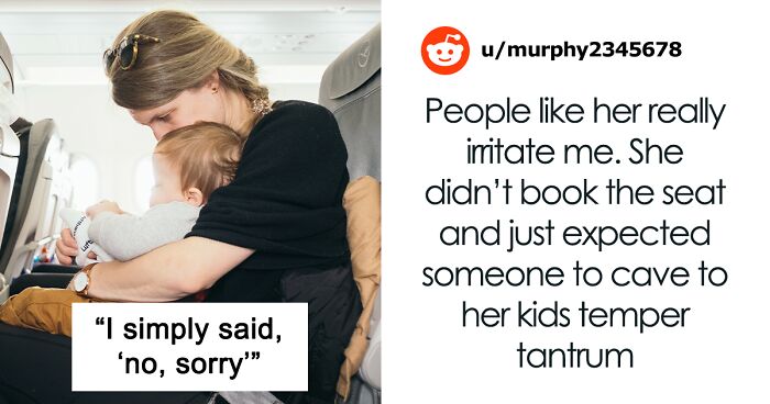 Mom Guilt-Trips Passenger Over Not Giving Up Their First-Class Window Seat To Her Kid But Gets A Hard 'No'