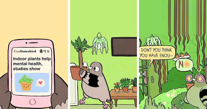 Artist Makes Sense Of Her Depression And Anxiety By Creating Witty Comics Featuring A Pigeon As A Main Character (70 Pics)