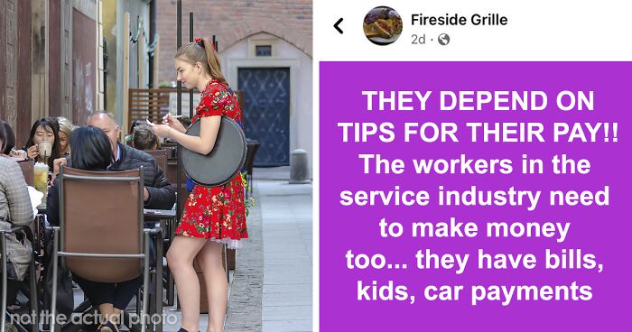 The Internet Is Calling Out Hypocrisy After Restaurant Posts A Rant About Customers Who Don't Tip Servers, Meanwhile They Pay Them $3 An Hour