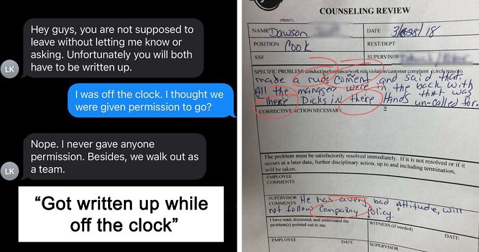 31 Times Employees Got Written Up For The Most Ridiculous Reasons That Frustrated The Internet