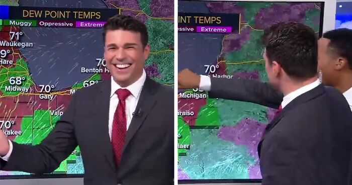 Weatherman Stunned To Discover His TV Is A Touch Screen, And The Internet Can’t Get Enough