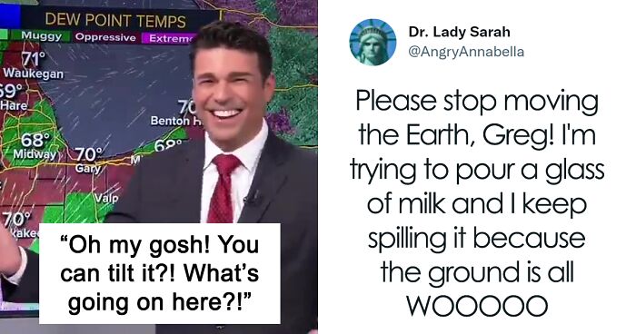 Weatherman Stunned To Discover His TV Is A Touch Screen, And The Internet Can’t Get Enough