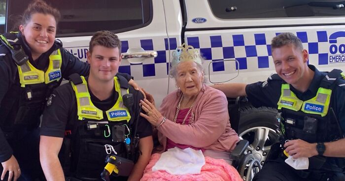 Law-Abiding Woman Has Wish Of Being Arrested Come True On Her 100th Birthday, And The Internet Is In Stitches