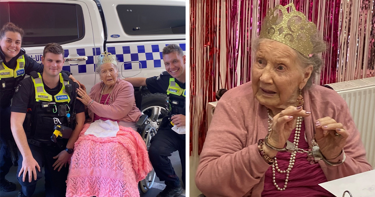 Law Abiding Woman Has Wish Of Being Arrested Come True On Her 100th