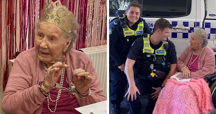 Law-Abiding Woman Has Wish Of Being Arrested Come True On Her 100th Birthday, And The Internet Is In Stitches