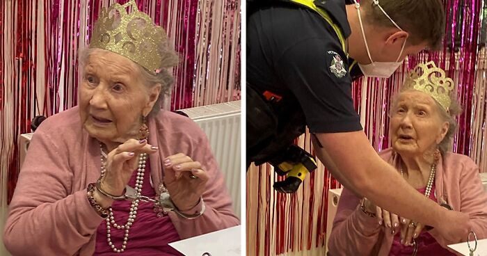 Law-Abiding Woman Has Wish Of Being Arrested Come True On Her 100th Birthday, And The Internet Is In Stitches