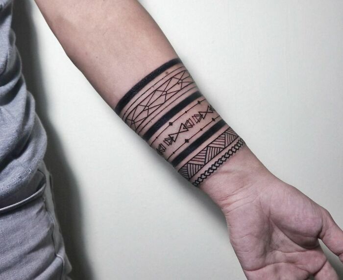 Masuda Tattoo - Arm band with cross!!! #armbandtattoo... | Facebook