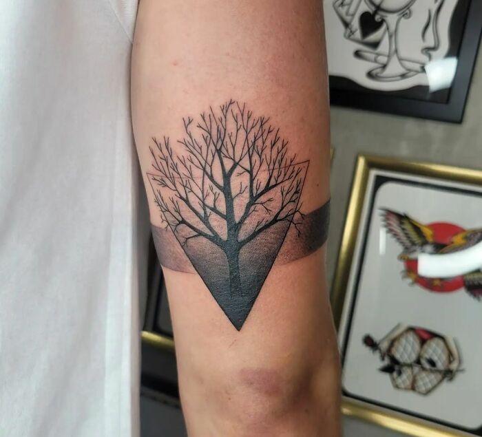 Tree armband tattoo