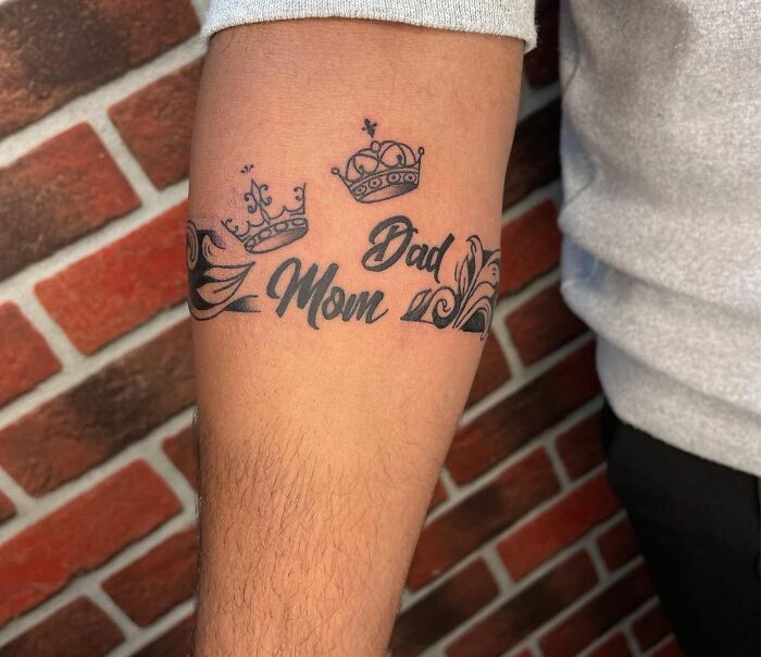 Armband tattoo for mom and dad