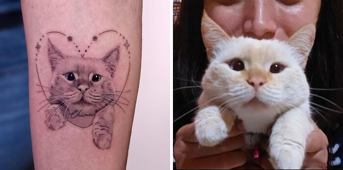 98 Pet Tattoos That Celebrate The Bond Between Humans And Their Pets ...