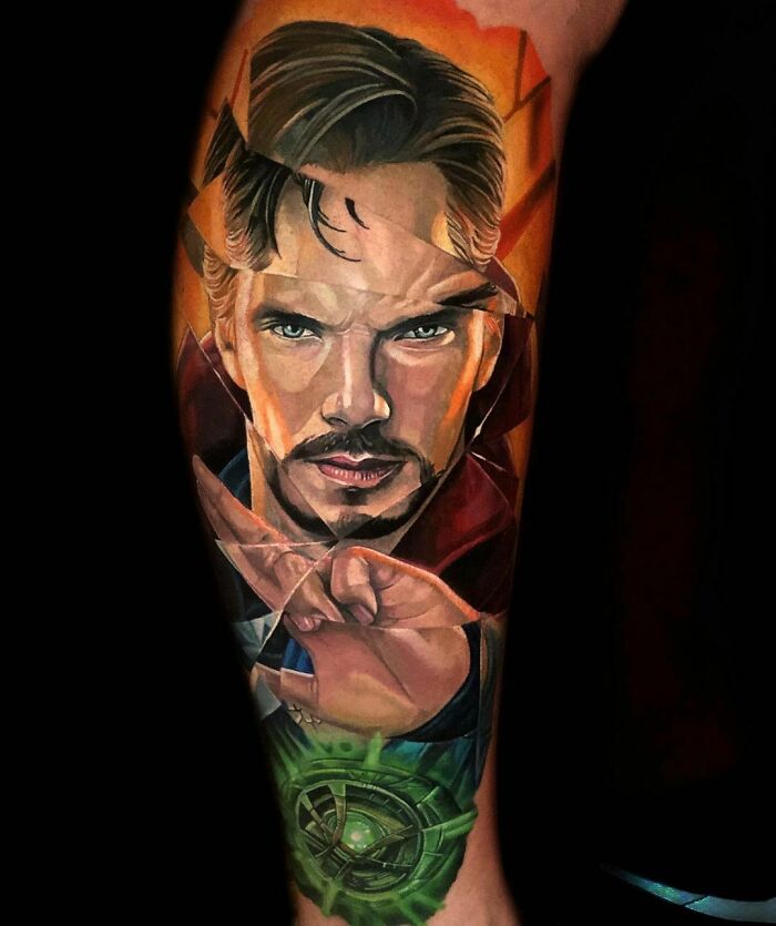 Just sharing a new Doctor Strange Tattoo by Rocky Brooks at Sworn Oath  tattoo in Denver Colorado  rMarvel