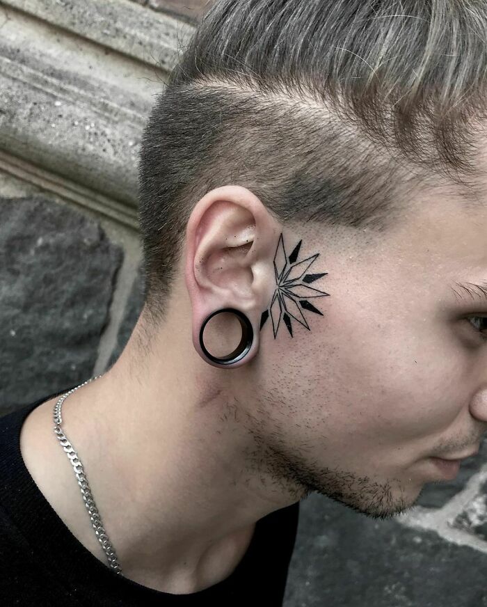 115 Ear Tattoo Ideas To Give You A Unique Look | Bored Panda